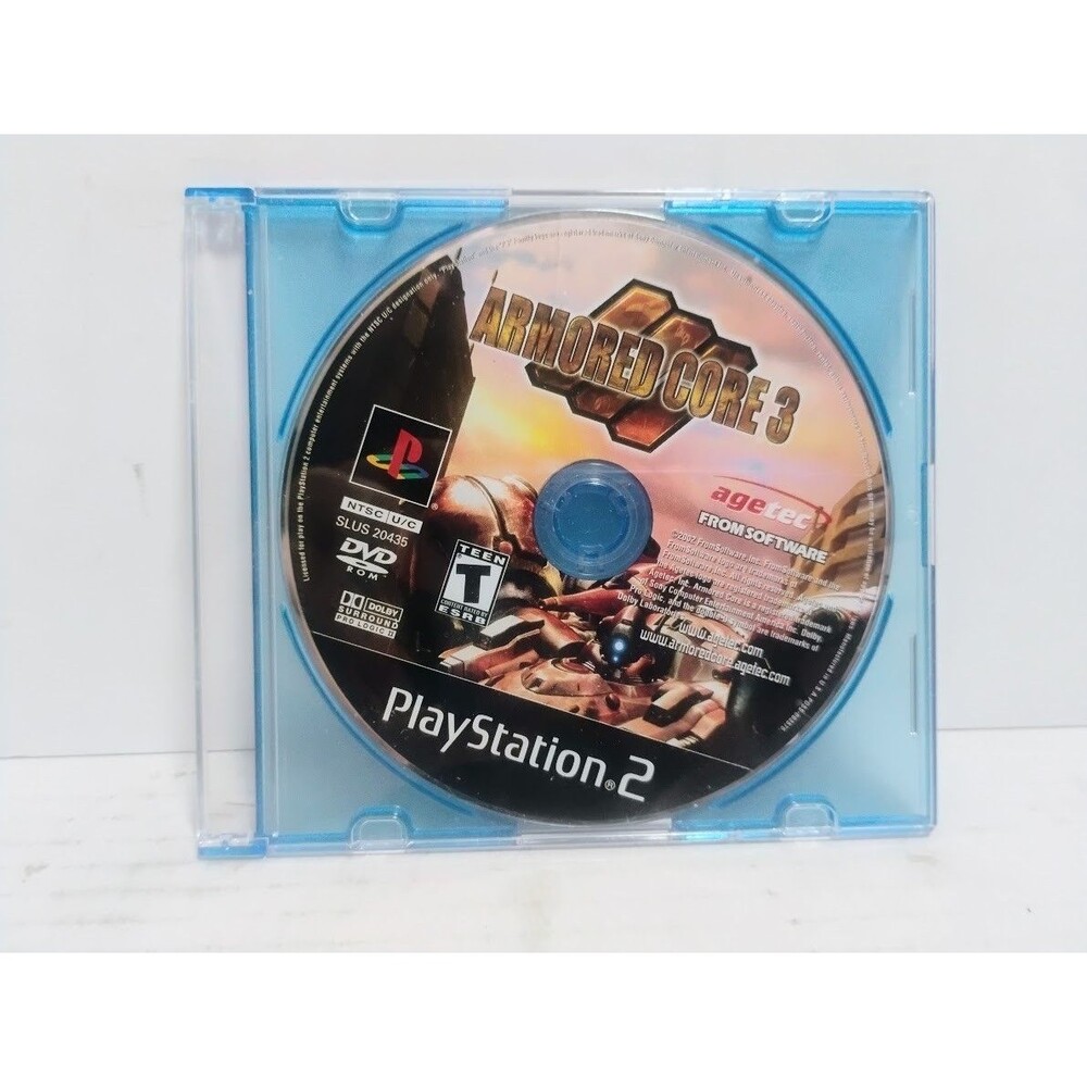 2002 SONY PLAYSTATION 2 FROM SOFTWARE ARMORED CORE 3 DISC ONLY TESTED WORKS